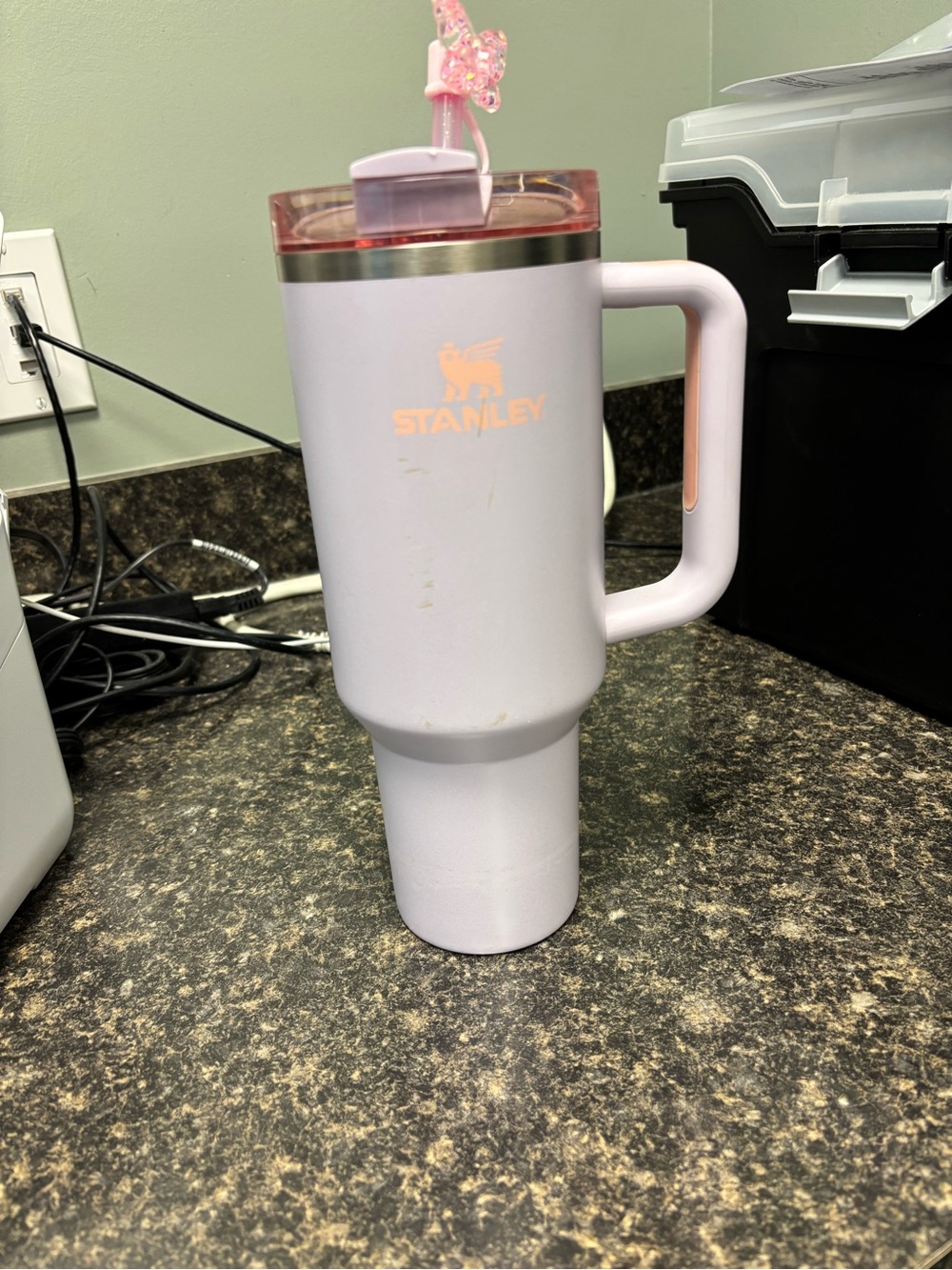 Orchid Stanley Travel Tumbler with Handle